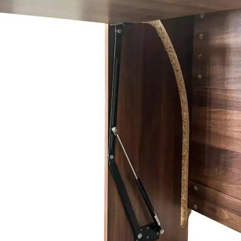 GDFStudio Sinclair Modern 36 Πτυσσόμενο Ξύλινο Γραφείο Μελέτης με Αποθηκευτικό Χώρο