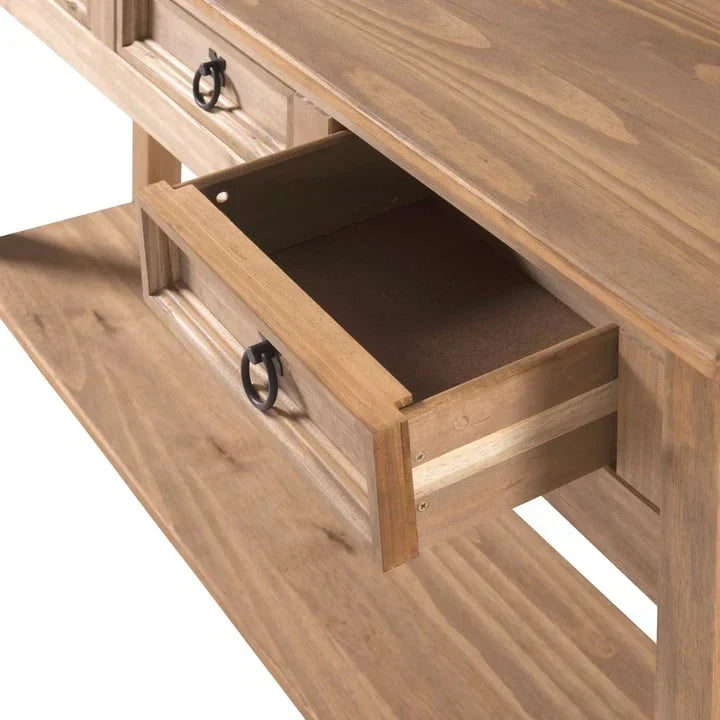 Ξύλινη Κονσόλα Τραπεζαρίας με 3 Συρτάρια Corona | Furniture Dash - N/A