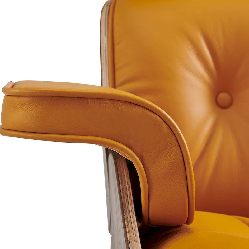 Mid Century Modern Leather Lounge Chair Armchair Recliner