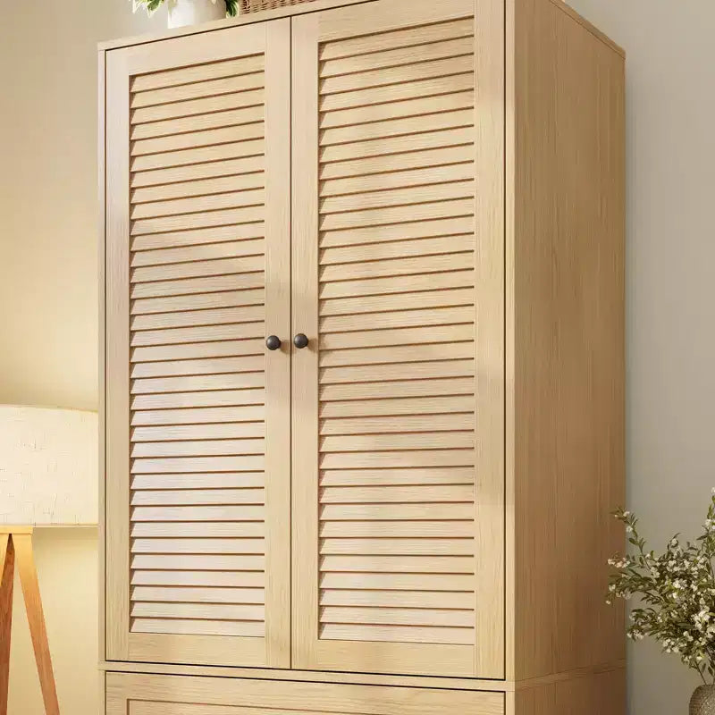 Ντουλάπα COZONY με 3 συρτάρια και 2 πόρτες, μοντέρνα ξύλινη ντουλάπα υπνοδωματίου, λευκή επιδαπέδια ντουλάπα βαρέως τύπου