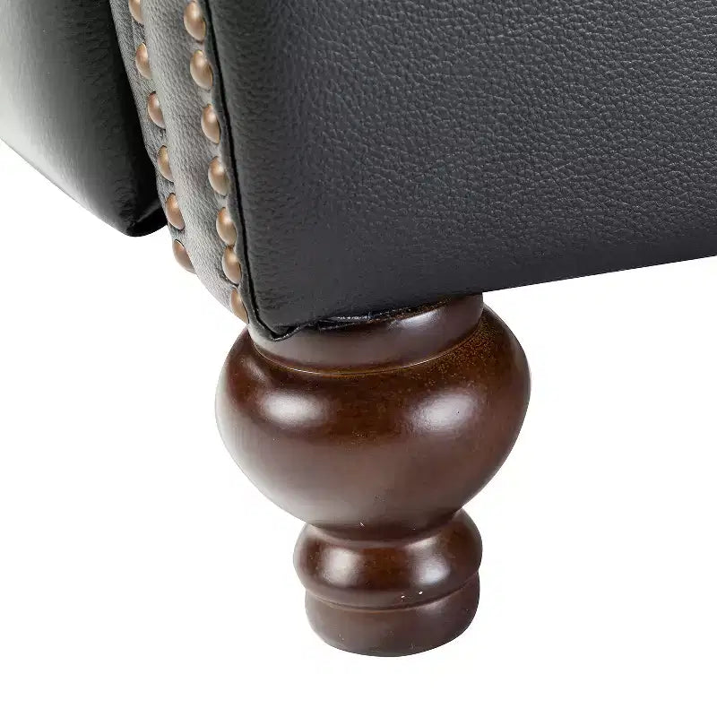 Σετ 2 Πολυθρόνων Elisabete Modern Wingback από Γνήσιο Δέρμα με Ανακλινόμενο Μηχανισμό και Διακοσμητικά Τρουκς για το Σαλόνι και την Κρεβατοκάμαρα| ART OF LIVING DESIGNS