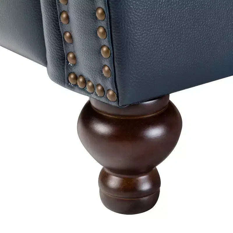 Σετ 2 Πολυθρόνων Elisabete Modern Wingback από Γνήσιο Δέρμα με Ανακλινόμενο Μηχανισμό και Διακοσμητικά Τρουκς για το Σαλόνι και την Κρεβατοκάμαρα| ART OF LIVING DESIGNS