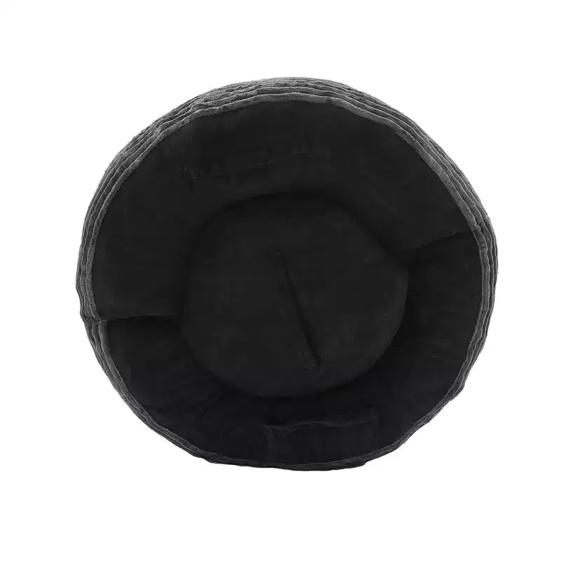 Καναπές Bean Bag για ενήλικες και παιδιά, υπερμεγέθης πολυθρόνα πουφ από κοτλέ ύφασμα με 3 μαξιλάρια και μπράτσα για το σαλόνι και την κρεβατοκάμαρα