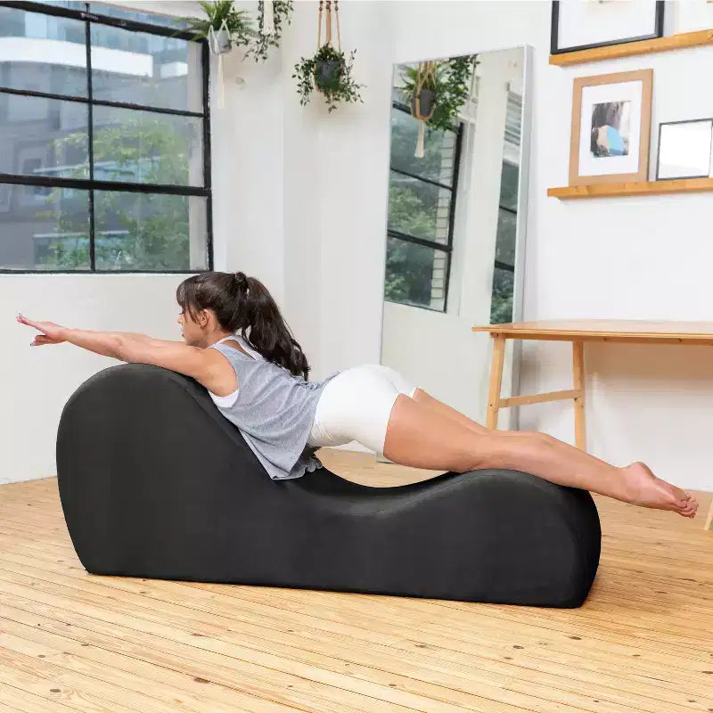Ανάκλιντρο Yoga Avana Sleek - Κατασκευασμένο στις ΗΠΑ - Ιδανικό για διατάσεις, χαλάρωση, άσκηση και πολλά άλλα, 60 Β x 18 Π x 26 Υ ίντσες, Ανοιχτό Γκρι