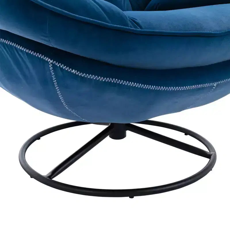 Πολυθρόνα Velvet Accent Okak με υποπόδιο, μοντέρνα πολυθρόνα σαλονιού χωρίς μπράτσα σε στυλ Mid-Century, μαλακή και άνετη πολυθρόνα για παρακολούθηση τηλεόρασης, gaming