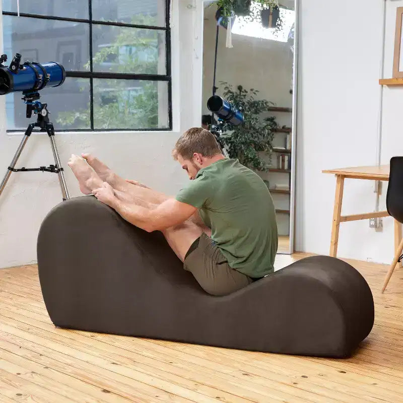 Ανάκλιντρο Yoga Avana Sleek - Κατασκευασμένο στις ΗΠΑ - Ιδανικό για διατάσεις, χαλάρωση, άσκηση και πολλά άλλα, 60 Β x 18 Π x 26 Υ ίντσες, Ανοιχτό Γκρι