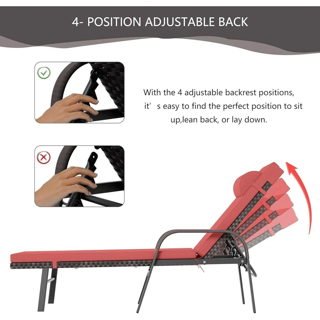 Kullavik 3-PiecesOutdoor Chaise Lounge Set