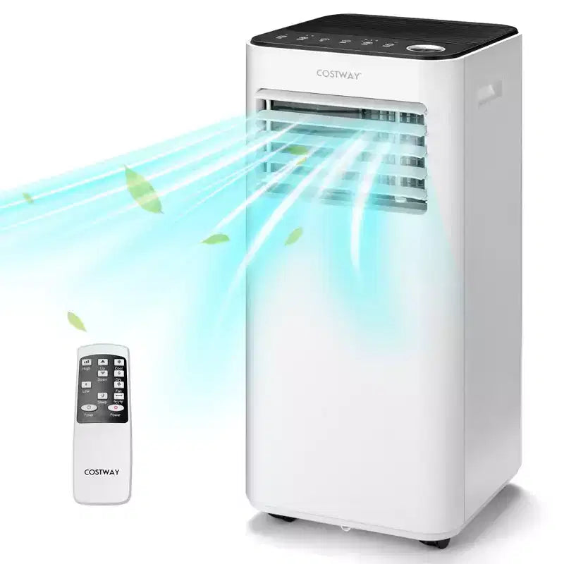 Φορητό κλιματιστικό Costway 8000 BTU, 3-σε-1 ψύκτη αέρα με ανεμιστήρα, αφυγραντήρα και λειτουργία ύπνου