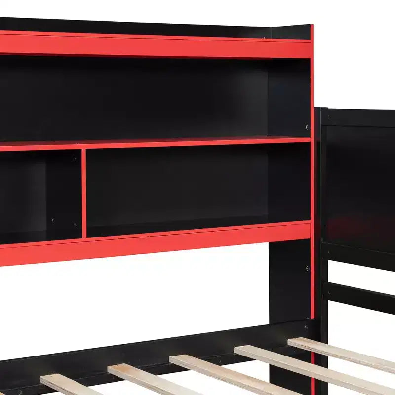 Gamer Hub Daybed με Γραφείο, Φώτα RGB, Σταθμό Φόρτισης, Συρτάρια Αποθήκευσης & Κεφαλάρι-Βιβλιοθήκη