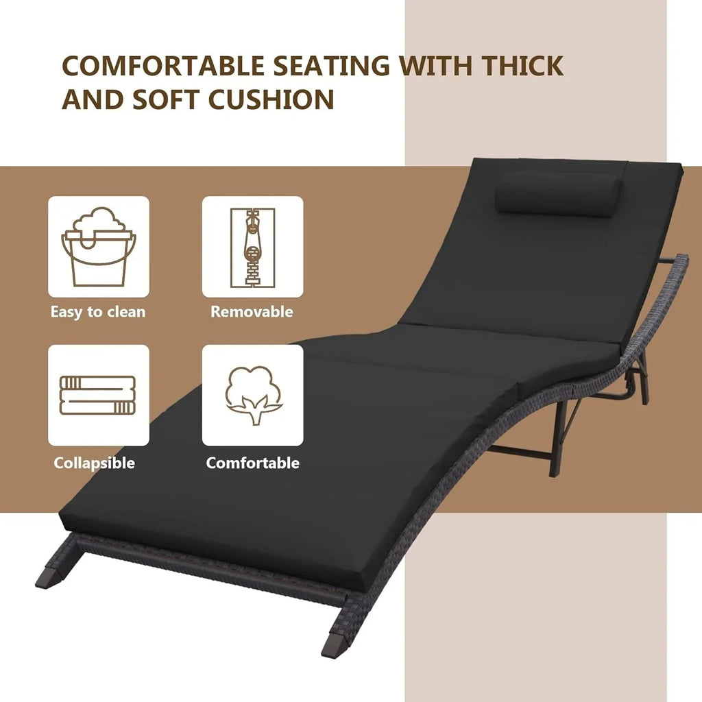 Kullavik 3-PiecesOutdoor Chaise Lounge Set
