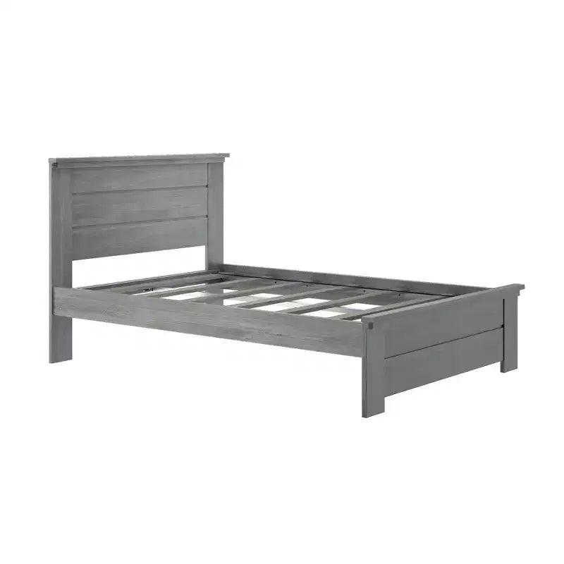 Κρεβάτι Plank+Beam Farmhouse διπλό (Full Size) με κεφαλάρι, πλατφόρμα από μασίφ ξύλο