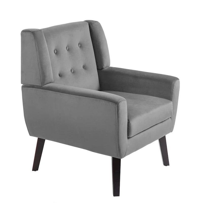 Set of 2 Velvet Living Room Accent Chair Upholstered Armchair