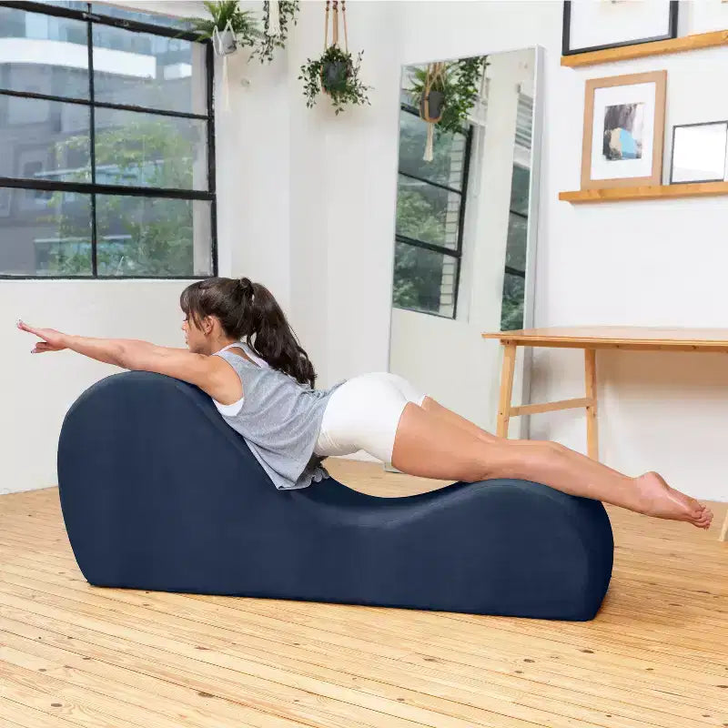 Ανάκλιντρο Yoga Avana Sleek - Κατασκευασμένο στις ΗΠΑ - Ιδανικό για διατάσεις, χαλάρωση, άσκηση και πολλά άλλα, 60 Β x 18 Π x 26 Υ ίντσες, Ανοιχτό Γκρι