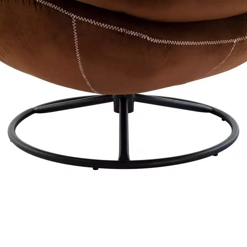 Πολυθρόνα Velvet Accent Okak με υποπόδιο, μοντέρνα πολυθρόνα σαλονιού χωρίς μπράτσα σε στυλ Mid-Century, μαλακή και άνετη πολυθρόνα για παρακολούθηση τηλεόρασης, gaming