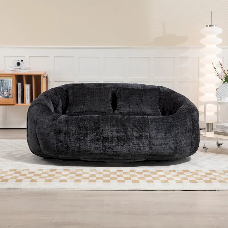 GDFStudio - Καναπές 2 Θέσεων Laurel Chenille Lazy με Αφρό Υψηλής Πυκνότητας και Υπερμεγέθη Άνεση