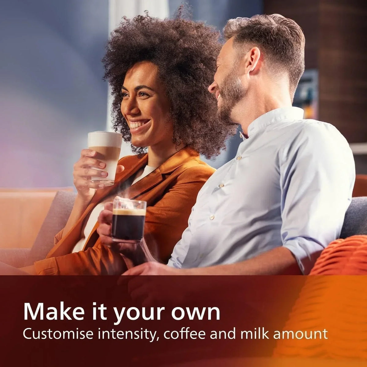 Premium Μηχανή Espresso, 12 Ζεστά/Κρύα Ροφήματα, Σύστημα LatteGo, Κεραμικός Μύλος, Μαύρο Χρώμιο