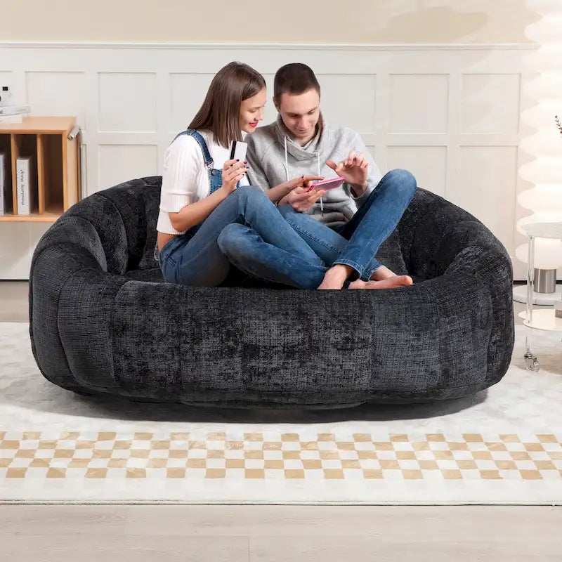 GDFStudio - Καναπές 2 Θέσεων Laurel Chenille Lazy με Αφρό Υψηλής Πυκνότητας και Υπερμεγέθη Άνεση