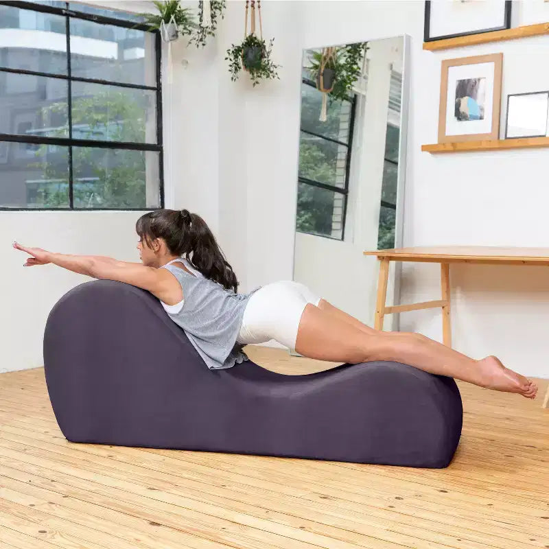Ανάκλιντρο Yoga Avana Sleek - Κατασκευασμένο στις ΗΠΑ - Ιδανικό για διατάσεις, χαλάρωση, άσκηση και πολλά άλλα, 60 Β x 18 Π x 26 Υ ίντσες, Ανοιχτό Γκρι