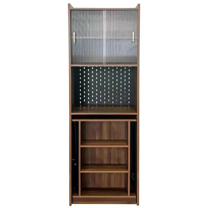 GDFStudio Sinclair Modern 36 Πτυσσόμενο Ξύλινο Γραφείο Μελέτης με Αποθηκευτικό Χώρο