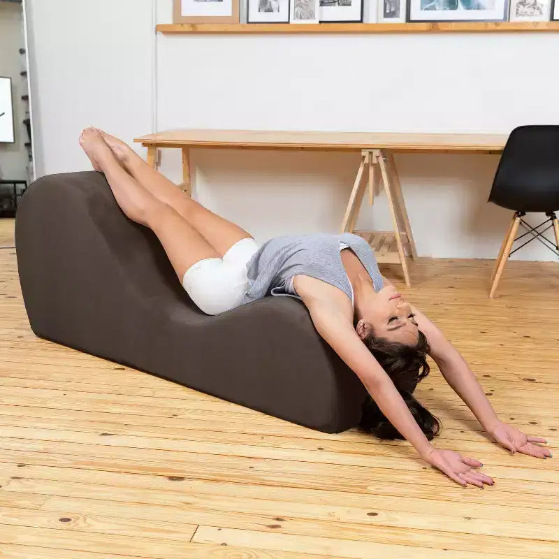 Ανάκλιντρο Yoga Avana Sleek - Κατασκευασμένο στις ΗΠΑ - Ιδανικό για διατάσεις, χαλάρωση, άσκηση και πολλά άλλα, 60 Β x 18 Π x 26 Υ ίντσες, Ανοιχτό Γκρι