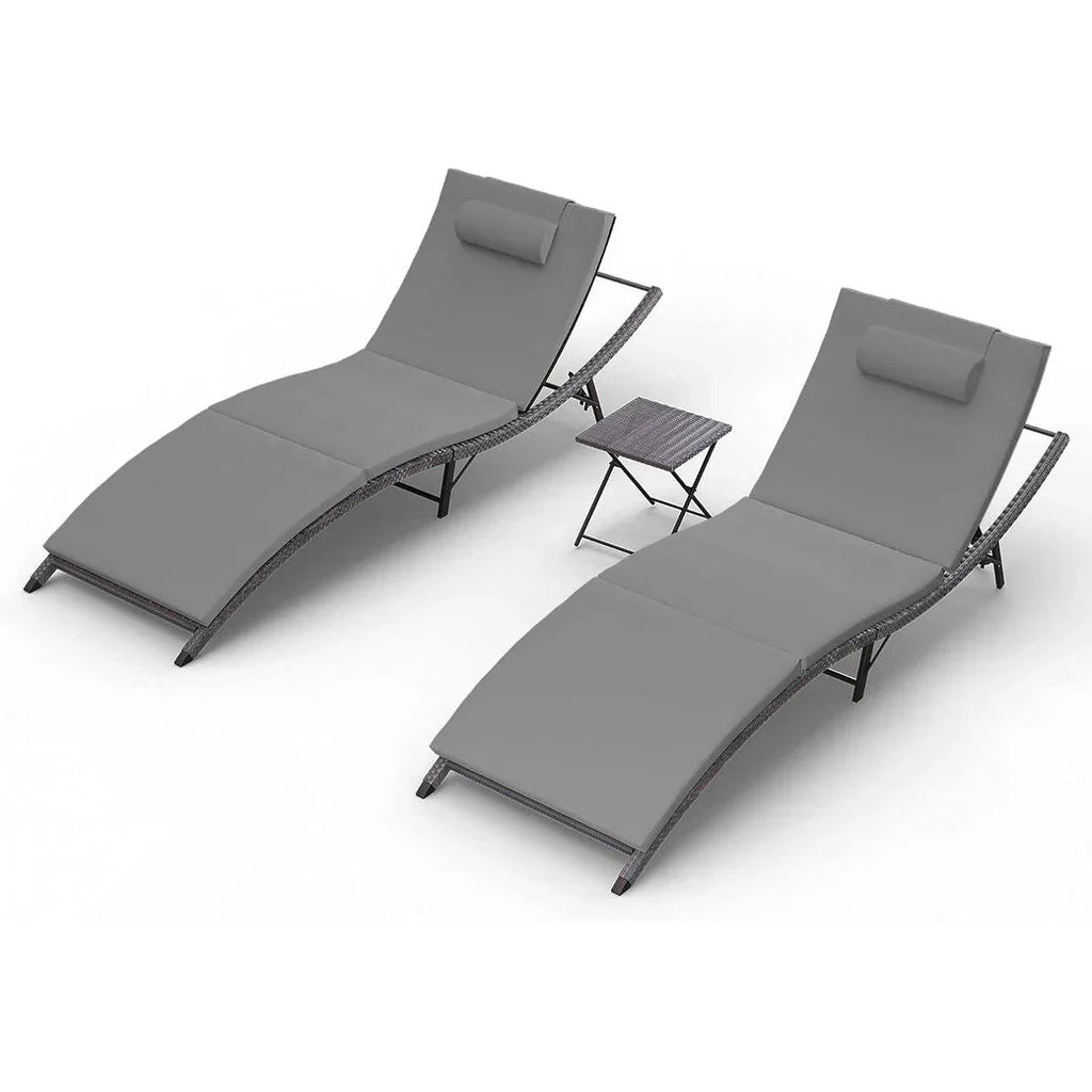 Kullavik 3-PiecesOutdoor Chaise Lounge Set