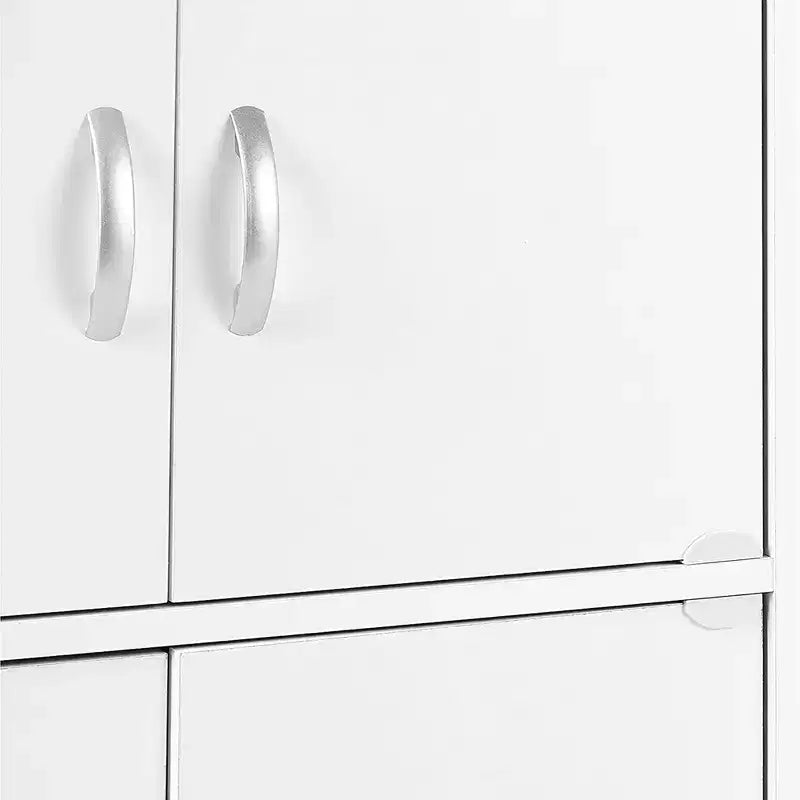 Hodedah HID44 Ντουλάπι Αποθήκευσης Πολλαπλών Χρήσεων Βαρέως Τύπου με 8 Πόρτες, Επιδαπέδιο, για το Σπίτι και το Γραφείο, σε Χρώμα Οξιάς