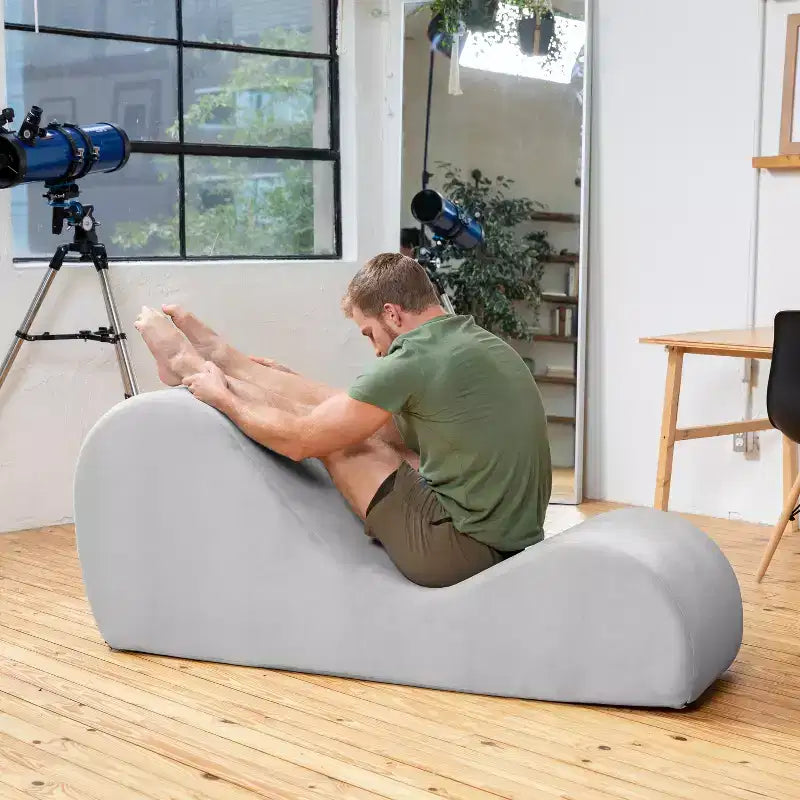 Ανάκλιντρο Yoga Avana Sleek - Κατασκευασμένο στις ΗΠΑ - Ιδανικό για διατάσεις, χαλάρωση, άσκηση και πολλά άλλα, 60 Β x 18 Π x 26 Υ ίντσες, Ανοιχτό Γκρι