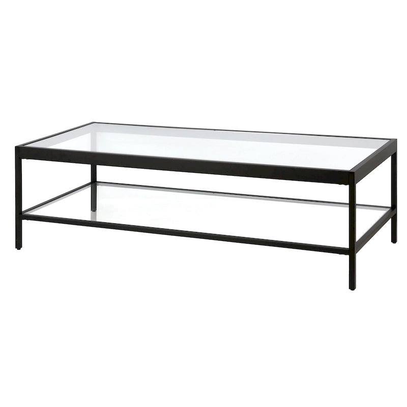 Alexis Metal and Glass Coffee Table