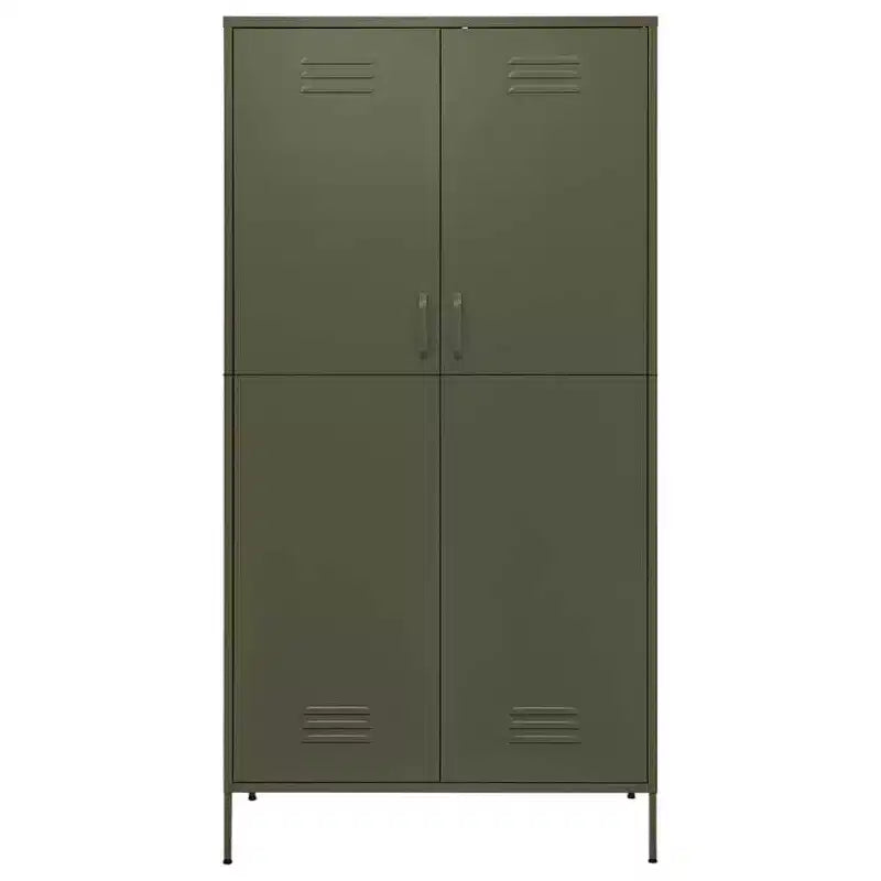 vidaXL Ντουλάπα Ελαιόπρασινη 35,4x19,7x70,9 εκ. από Ατσάλι
