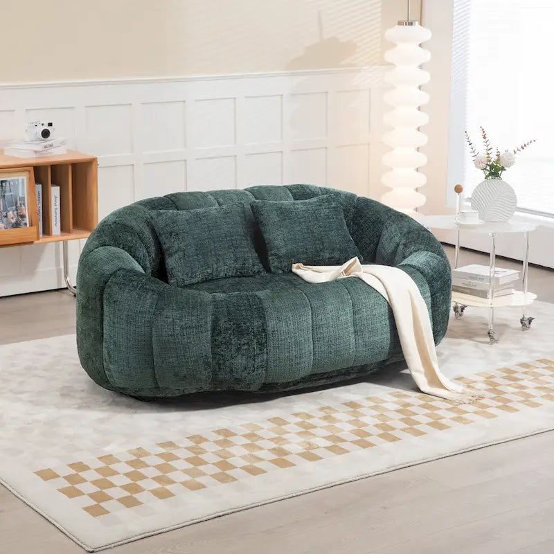 GDFStudio - Καναπές 2 Θέσεων Laurel Chenille Lazy με Αφρό Υψηλής Πυκνότητας και Υπερμεγέθη Άνεση