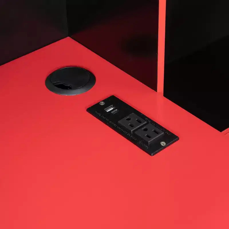 Gamer Hub Daybed με Γραφείο, Φώτα RGB, Σταθμό Φόρτισης, Συρτάρια Αποθήκευσης & Κεφαλάρι-Βιβλιοθήκη