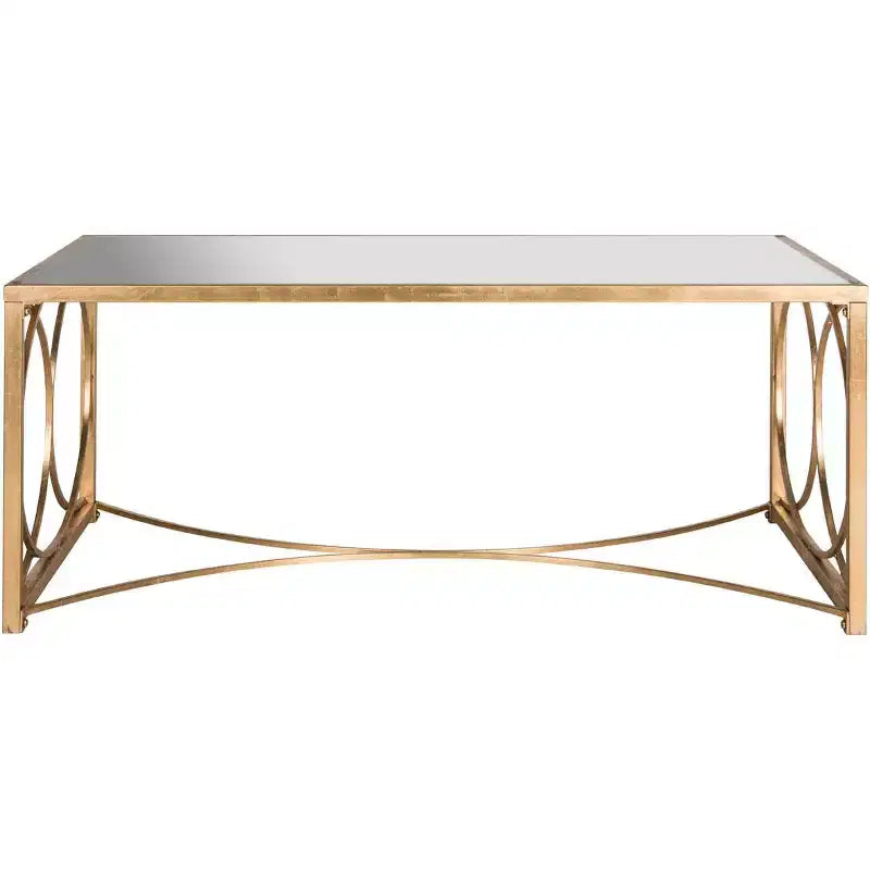 Melosa Coffee Table - Gold/Mirror - Safavieh