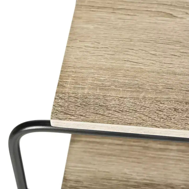 Marcel Round End Table, Light Grey Modern Side Table for Living Room or Bedroom