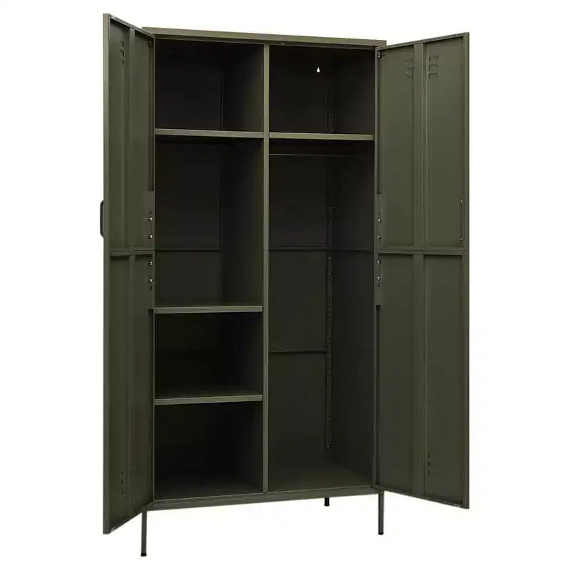 vidaXL Ντουλάπα Ελαιόπρασινη 35,4x19,7x70,9 εκ. από Ατσάλι