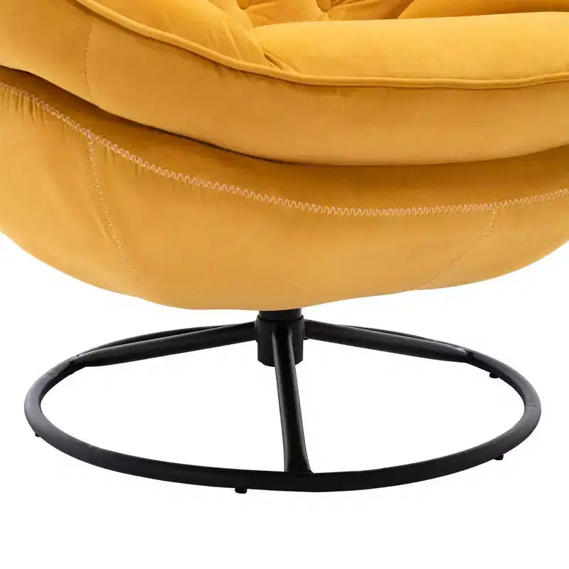 Πολυθρόνα Velvet Accent Okak με υποπόδιο, μοντέρνα πολυθρόνα σαλονιού χωρίς μπράτσα σε στυλ Mid-Century, μαλακή και άνετη πολυθρόνα για παρακολούθηση τηλεόρασης, gaming