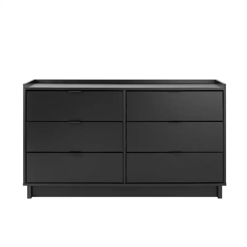 52.5-Inch Wide Modern 6-Drawer Dresser, Spacious Chest of Drawers for Bedroom