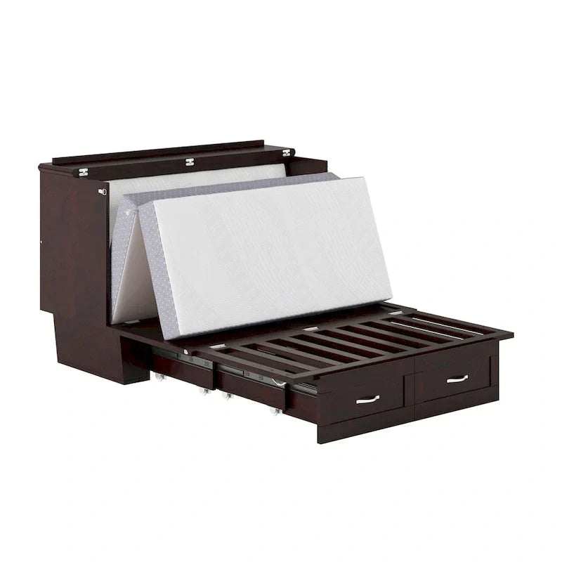 Murphy Bed Monroe Full με στρώμα αφρού μνήμης 6 ιντσών