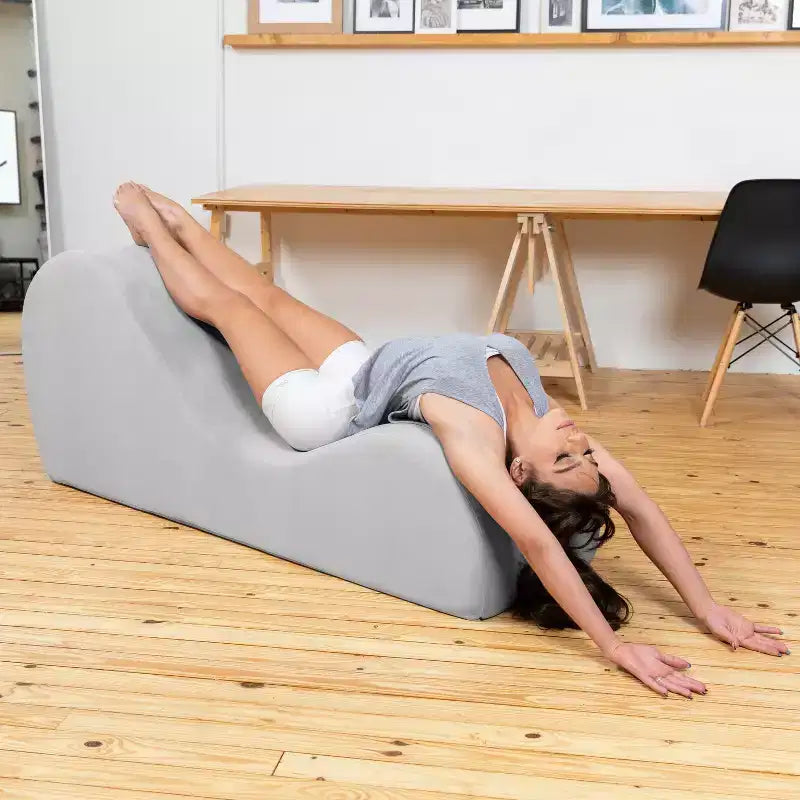 Ανάκλιντρο Yoga Avana Sleek - Κατασκευασμένο στις ΗΠΑ - Ιδανικό για διατάσεις, χαλάρωση, άσκηση και πολλά άλλα, 60 Β x 18 Π x 26 Υ ίντσες, Ανοιχτό Γκρι