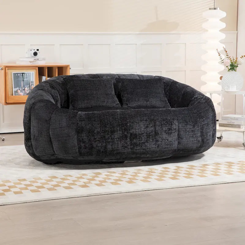GDFStudio - Καναπές 2 Θέσεων Laurel Chenille Lazy με Αφρό Υψηλής Πυκνότητας και Υπερμεγέθη Άνεση