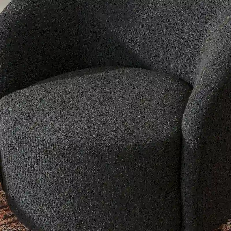 KINWELL Πολυθρόνα Barrel με περιστρεφόμενη βάση, 34" (Σετ των 2)