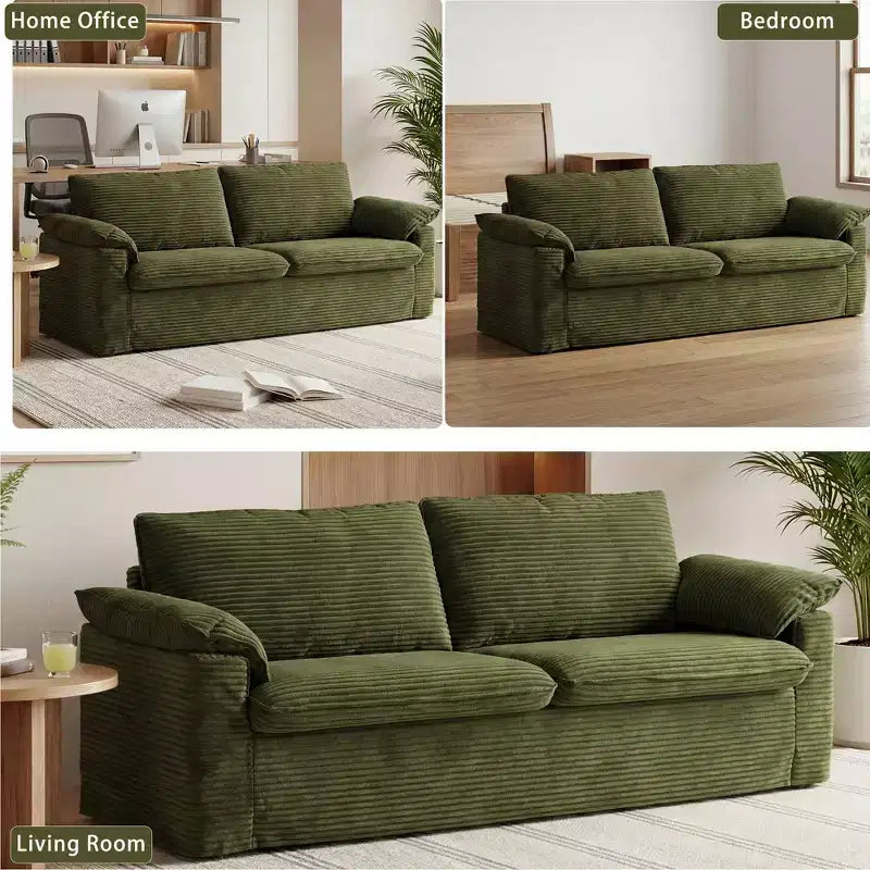 Καναπές Dyonery 86 Cloud Loveseat, Βαθύ Κάθισμα & Μαξιλάρια Φαρδύς Μπράτσων, Στιβαρός Σκελετός, Εργονομικός Σχεδιασμός που Επιτρέπει την Αναπνοή του Υφάσματος