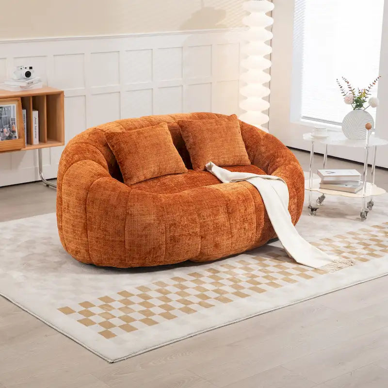 GDFStudio - Καναπές 2 Θέσεων Laurel Chenille Lazy με Αφρό Υψηλής Πυκνότητας και Υπερμεγέθη Άνεση