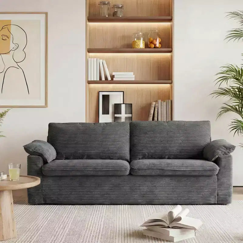 Καναπές Dyonery 86 Cloud Loveseat, Βαθύ Κάθισμα & Μαξιλάρια Φαρδύς Μπράτσων, Στιβαρός Σκελετός, Εργονομικός Σχεδιασμός που Επιτρέπει την Αναπνοή του Υφάσματος