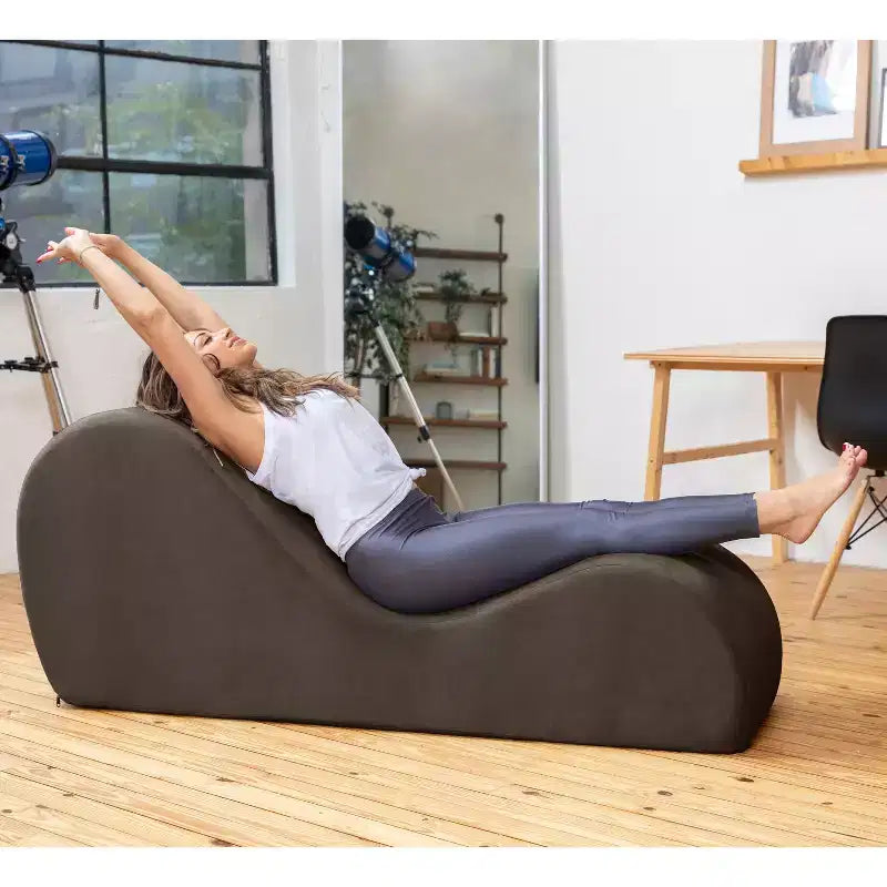 Ανάκλιντρο Yoga Avana Sleek - Κατασκευασμένο στις ΗΠΑ - Ιδανικό για διατάσεις, χαλάρωση, άσκηση και πολλά άλλα, 60 Β x 18 Π x 26 Υ ίντσες, Ανοιχτό Γκρι