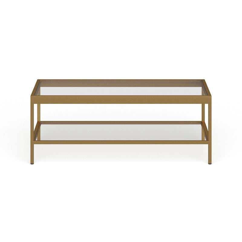 Alexis Metal and Glass Coffee Table