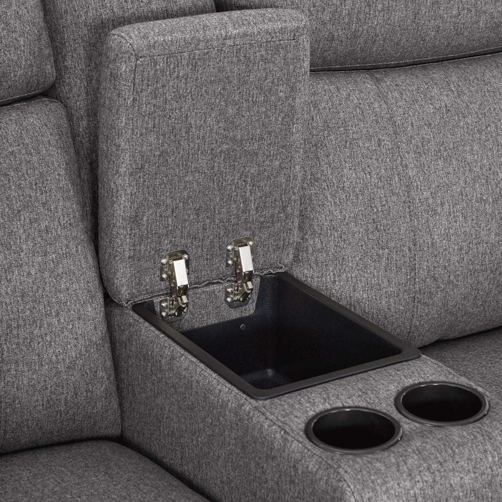 MCombo 60.2 Power Loveseat Recliner Sofa with Massage and Dual Heating, Adjustable Headrest, USB & Type C Port, Fabric