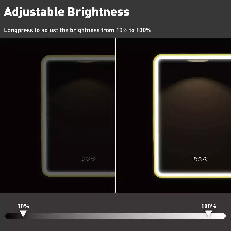 Ντουλάπι μπάνιου με καθρέφτη και φωτισμό LED, Μαύρο / Λευκό / Χρυσό, Μονή πόρτα, Δεξιά ή αριστερή φορά ανοίγματος, Χωνευτό ή επιτοίχιο