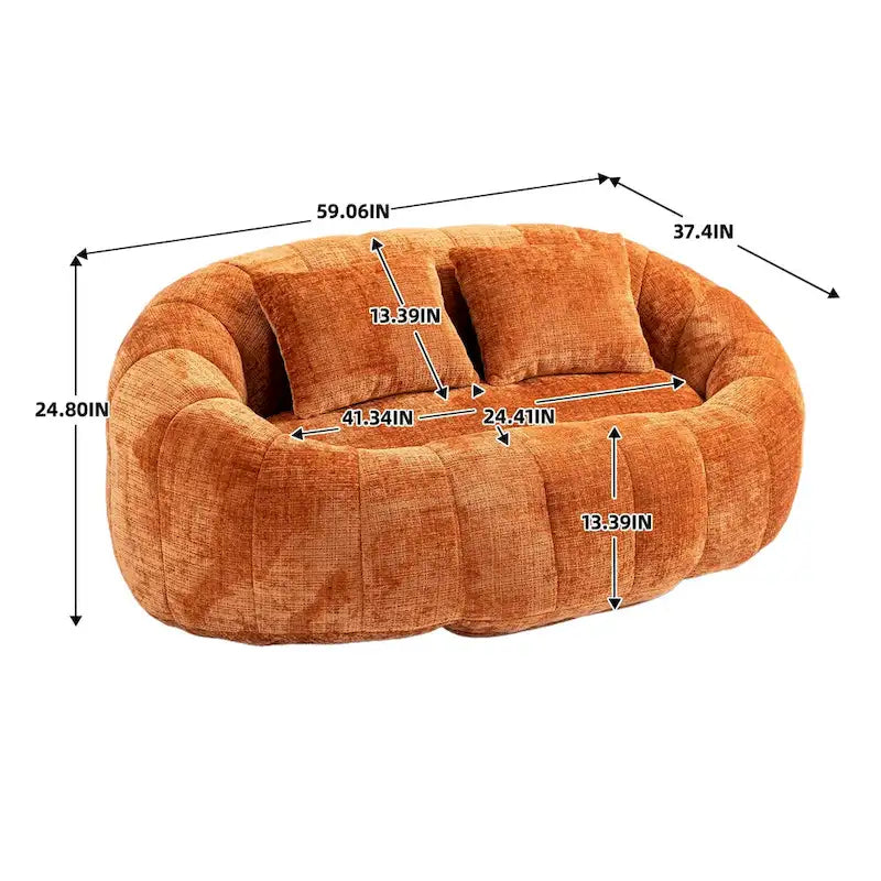 Πολυθρόνα Σακούλα Chenille Lazy Sofa