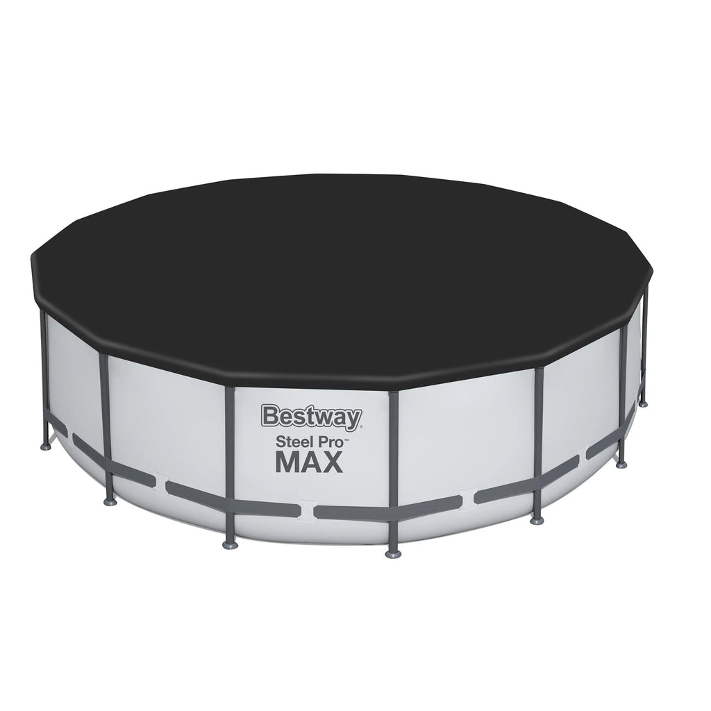 Στρογγυλή υπέργεια πισίνα Bestway Steel Pro MAX με αντλία και κάλυμμα