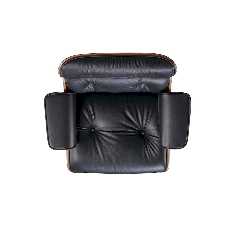Mid Century Modern Leather Lounge Chair Armchair Recliner